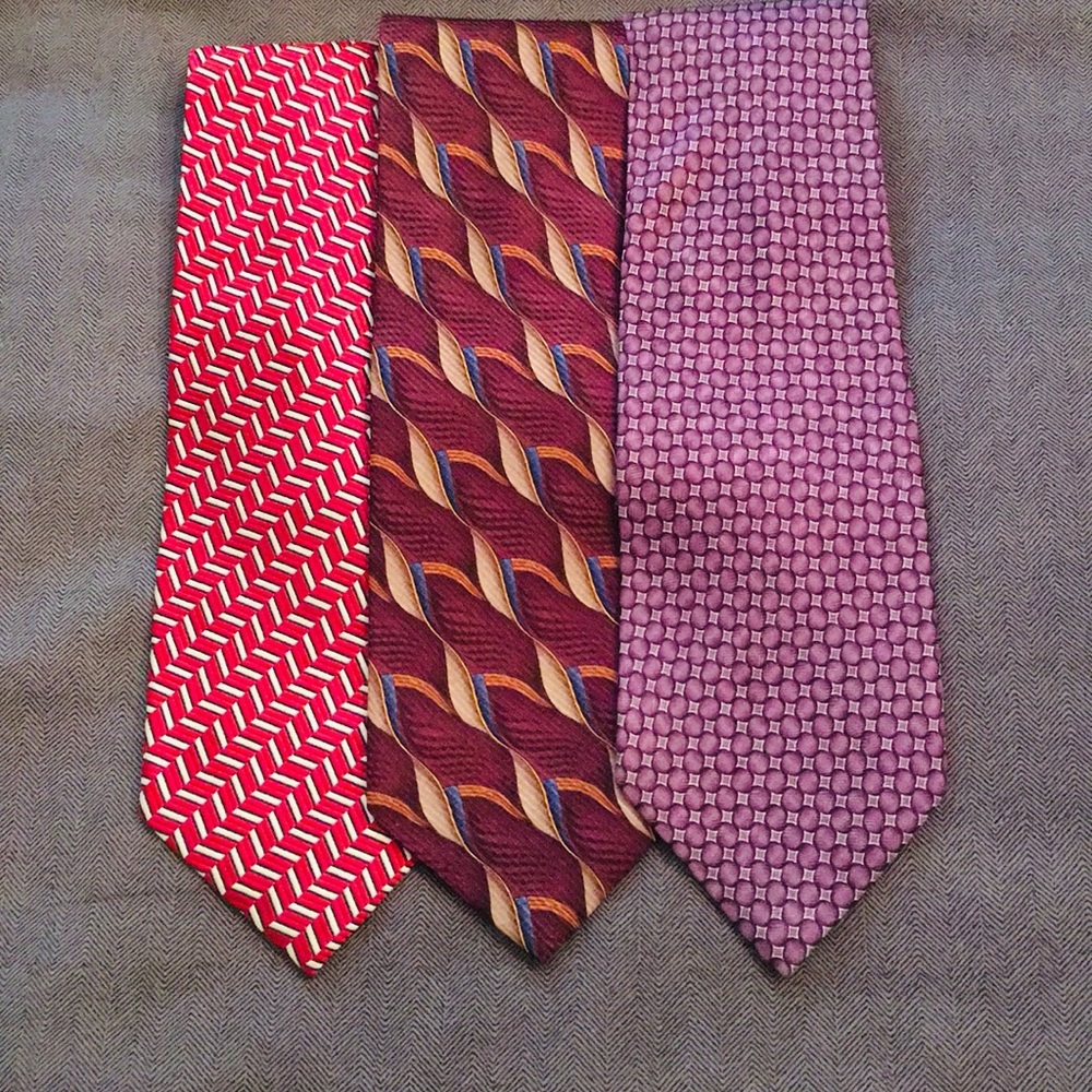 Lot J Z Richards Nordstrom 100% Silk Neckties 60”